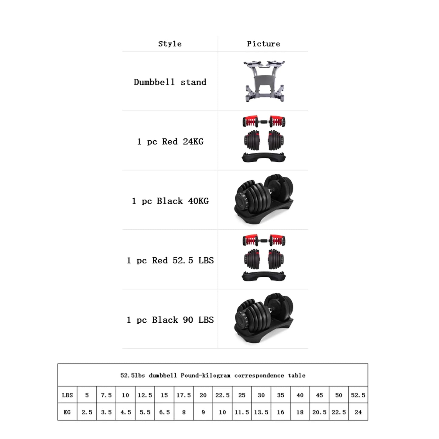 Sihao Adjustable Dumbbell 24/40 KG 52.5/90 LBS Fitness Equipment Training Arm Muscles Dumbbell Free Shipping Adjustable Bumbbell