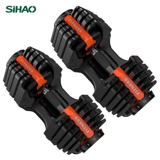 Sihao Adjustable Dumbbell 24/40 KG 52.5/90 LBS Fitness Equipment Training Arm Muscles Dumbbell Free Shipping Adjustable Bumbbell
