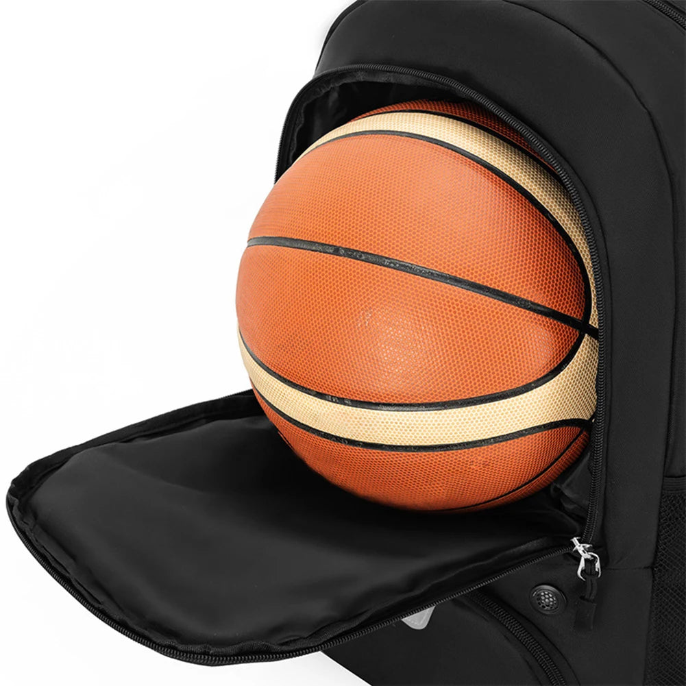 Basketball Backpack Large Sports Bag with Shoe Compartment Gym Bag Multi-pockets Laptop Backpack Waterproof for Outdoor Sports