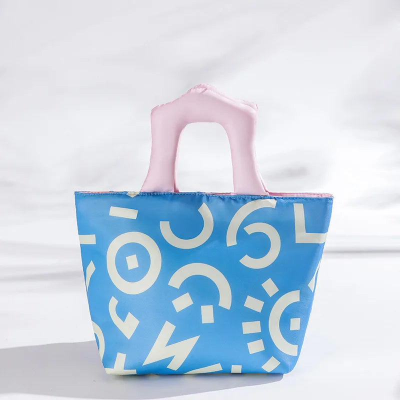 New hand-painted Storage Bag Waterproof Stain-resistant Thermal Insulation Fresh Lunch Bag Comfortable Fashion Home Storage Bag