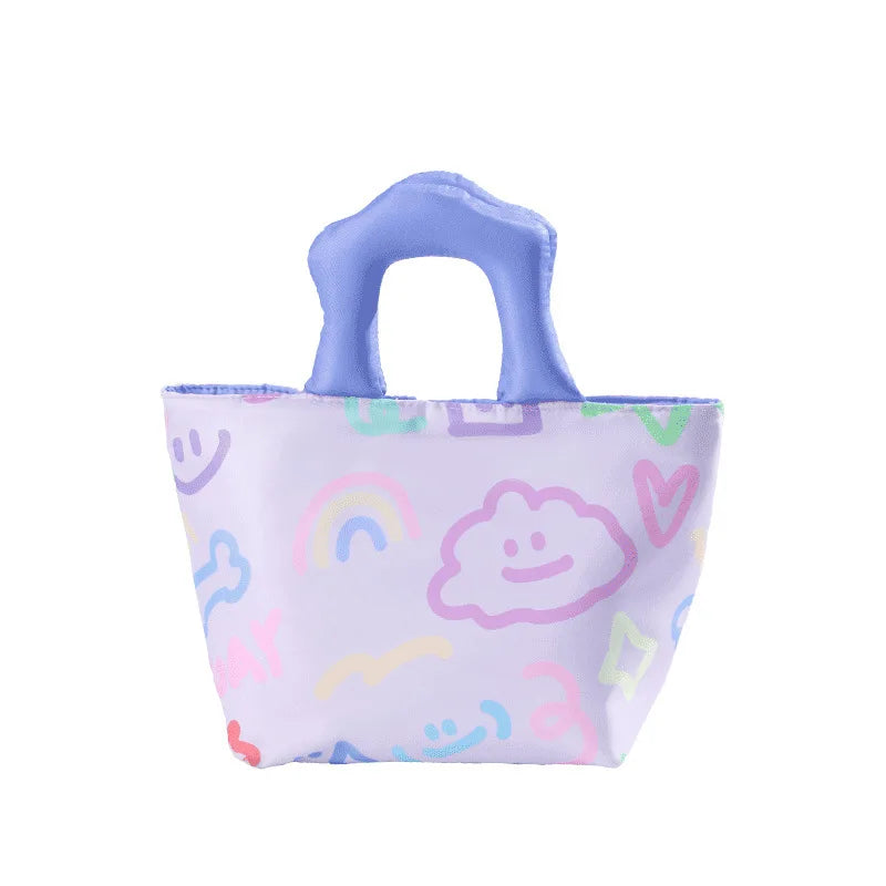 New hand-painted Storage Bag Waterproof Stain-resistant Thermal Insulation Fresh Lunch Bag Comfortable Fashion Home Storage Bag