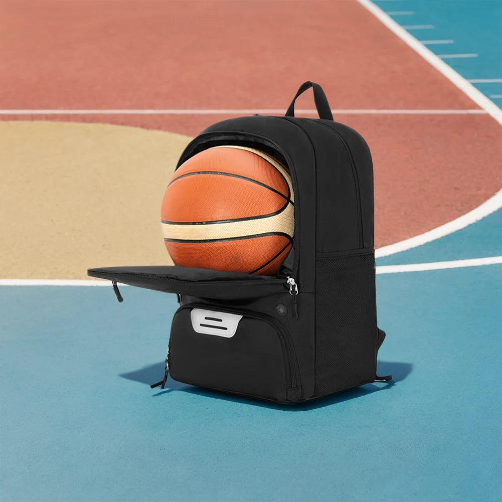 Basketball Backpack Large Sports Bag with Shoe Compartment Gym Bag Multi-pockets Laptop Backpack Waterproof for Outdoor Sports